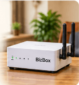 BizBox IoT edge gateway device on desk