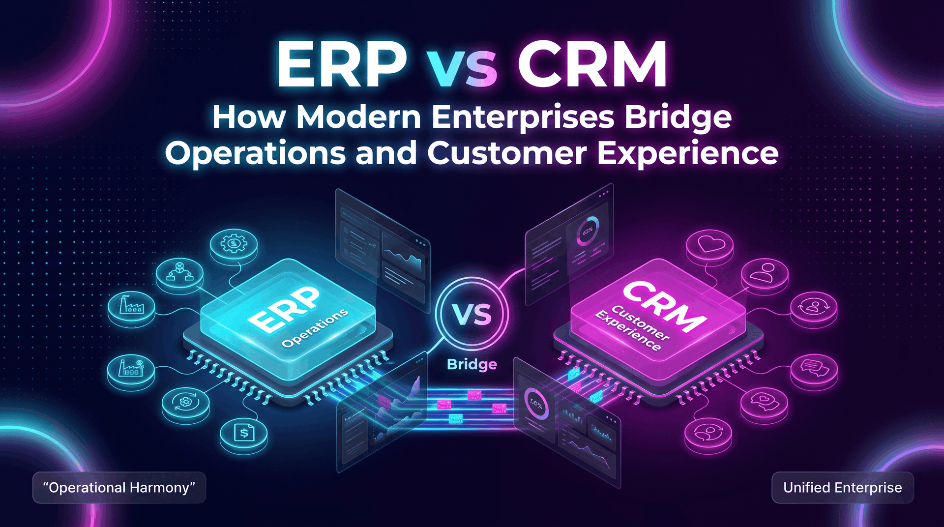 ERP vs CRM: How Modern Enterprises Bridge Operations and Customer Experience
