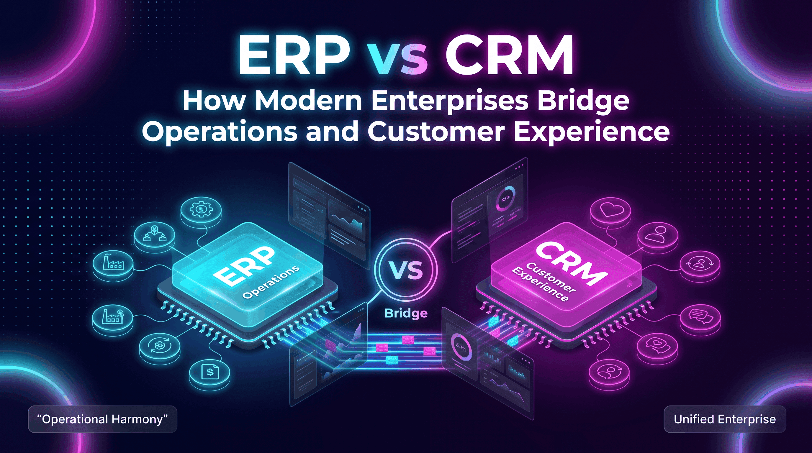 ERP vs CRM: How Modern Enterprises Bridge Operations and Customer Experience